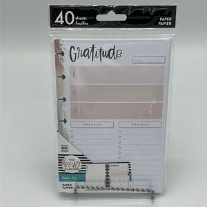 The Happy Planner Faith Mini Gratitude, Prayers & Praises Filler Paper; 40 Sheet